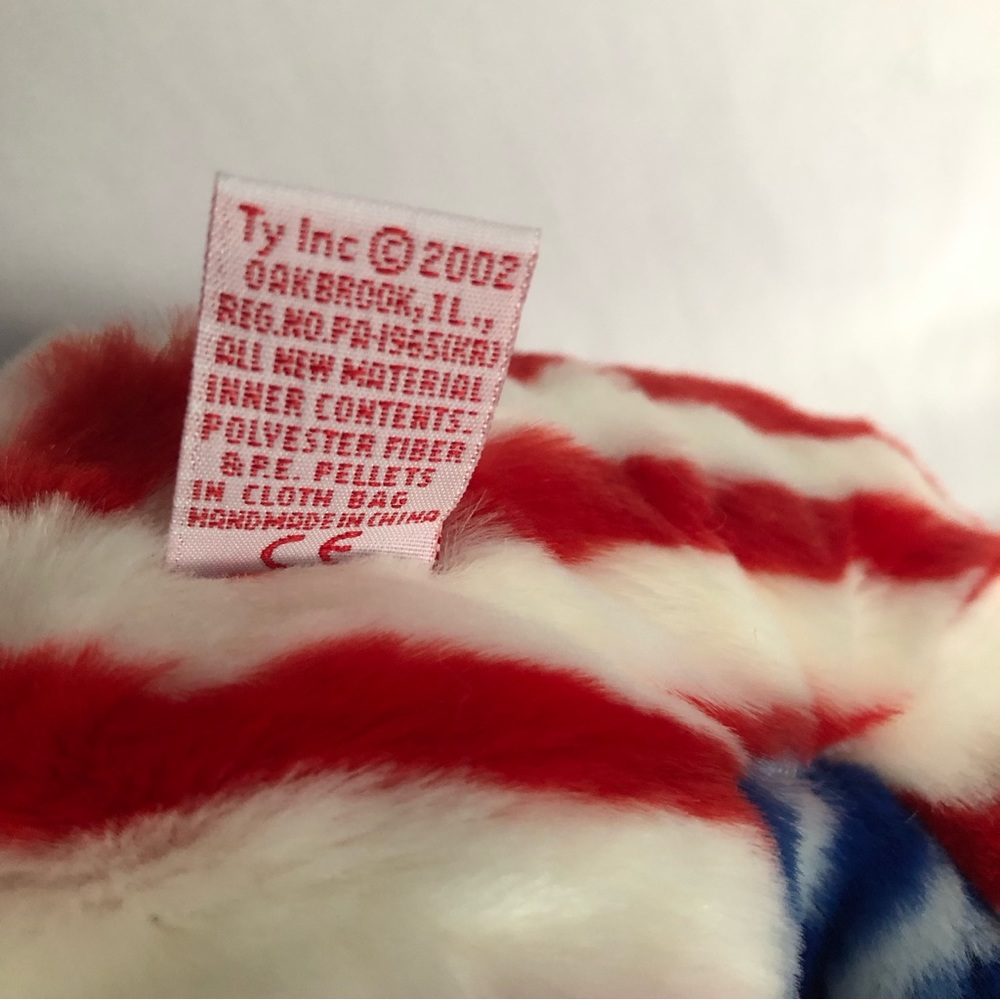 2002 Ty Beanie Buddy Liberty with RED Head - Picture 10 of 12